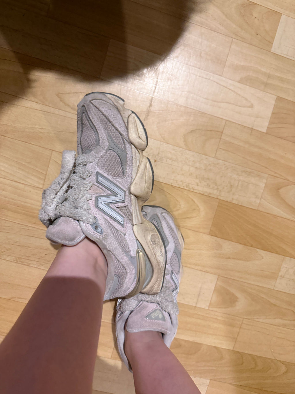 Very sweaty running shoes