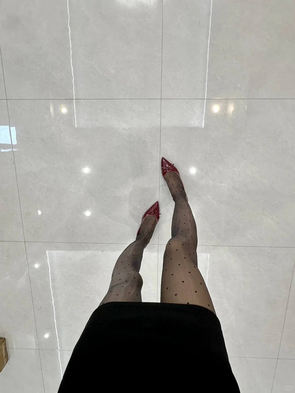 Black tight stockings